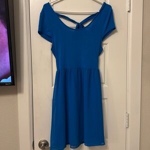 Eric + Lani Blue Dress